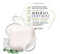 Sollievo After Sun Solid Body Oil - Crème Hydratante Nourrissante - Karité, Murumuru, Eucalyptus - Concentré Vegan - Équivalent À 500 Ml De Liquide
