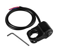 SOLLON 12V interrupteur de moto guidon 22mm interrupteur de moto interrupteur bouton marche-arrêt pour phares antibrouillard frein interrupteur de guidon (noir)