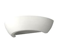 SOLLUX Applique OSKAR Lampe Simple Éclairage Mural en Céramique Ampoule LED Géométrique Minimaliste Installation Facile Couleur Gris 36x15x7.5 cm