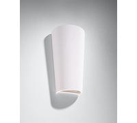 Sollux Applique SAMIR Lampe Eclairage Mural Céramique Ampoule LED Géométrique Minimaliste Installation Facile Couleur Gris 16.5x10x29 cm