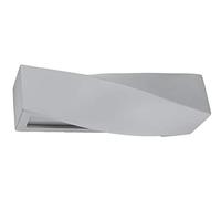 Sollux Applique SIGMA Wave Lampe Céramique Éclairage Mural Ampoule LED Géométrique Minimaliste Installation Facile Couleur Gris 42x12x14cm