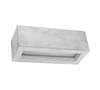 SOLLUX Lampe en Béton Design Unique Ampoule LED Moderne Loft Industriel Applique VEGA Rectangle 30 cm