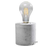 SOLLUX Lampe en Béton Éclairage Design Unique sans Abat-Jour Ampoule LED Moderne Industrielle SALGADO sur pied ronde