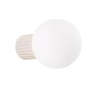 SOLLUX lighting Applique d'intérieur - Applique aluminium verre - 1 flamme - Ampoule LED - Beige Halo