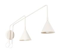 SOLLUX lighting Applique murale beige NOX 2 avec un interrupteur