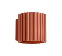 SOLLUX lighting Applique murale d'intérieur - Applique aluminium - 1 flamme - Ampoule LED - Aura Ocre Rouge