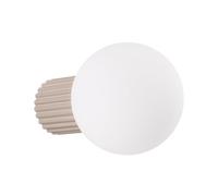 SOLLUX lighting Applique murale d'intérieur - applique aluminium verre - 1 flamme - ampoule LED - Taupe Halo