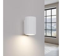 SOLLUX lighting Applique Murale Intérieure Aluminium Ampoule LED 3000K Lumière Blanche Chaude 1 Flamme 6,5 x 8,5 x 10 cm GLOOW Blanc