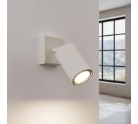 SOLLUX lighting Applique Murale Intérieure Aluminium Ampoule LED 3000K Lumière Blanche Chaude 1 Flamme 8 x 16 x 16 cm GLOOW Beige