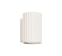 SOLLUX lighting Applique Murale - Lampe Murale Intérieure - en Aluminium - 1 Abat-jour - 6,5 x 8,5 x 10 cm - Karbon Beige
