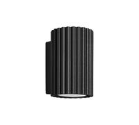 SOLLUX lighting Applique Murale - Lampe Murale Intérieure - en Aluminium - 1 Abat-jour - 6,5 x 8,5 x 10 cm - Karbon Noir