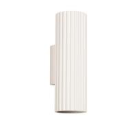 SOLLUX lighting Applique Murale - Lampe Murale Intérieure - en Aluminium - 1 Abat-jour - 6,5 x 8,5 x 20 cm - Karbon Beige