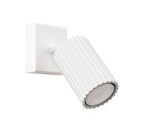 SOLLUX lighting Applique Murale - Lampe Murale Intérieure - en Aluminium - 1 Abat-jour - 8 x 16 x 16 cm - Karbon Blanc