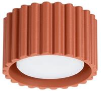 SOLLUX lighting Plafonnier - Spot de plafond en aluminium - 1 flamme - Ampoule LED - Aura Ocre Rouge