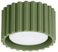 SOLLUX lighting Plafonnier - Spot de plafond en aluminium - 1 flamme - Ampoule LED - Vert olive Aura