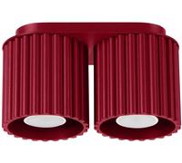 Sollux Lighting Aura plafonnier 2x10 W bordeaux SL.1820