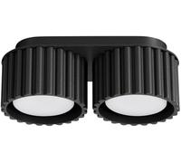 Sollux Lighting Aura plafonnier 2x10 W noir SL.1788