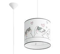 SOLLUX lighting - Suspension Luminaire CAT - Luminaire Décoratif - Lampe LED - Faible Consommation Énergétique - E27, 1x max 15W LED, ~230V, 50Hz, IP20 Multicolore - 40x40x95cm