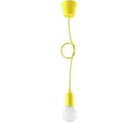 Suspension PVC Jaune E27 1 Diego