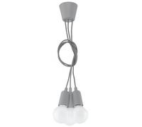 Sollux Lighting Diego lampe suspendue 3x60 W gris/cendre SL.0576