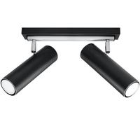 Sollux Lighting Direzione plafonnier 2x6 W noir SL.0500