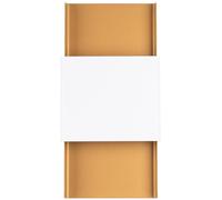 Applique Acier Or/Blanc G9 2 Durlin