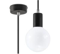 Sollux Lighting Edison lampe suspendue 1x60 W noir SL.0152