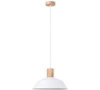 Sollux Lighting Fano lampe suspendue 1x15 W blanc-bois SL.1321