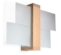 Applique Murale FENIKS E27 LED Lampe Murale Moderne Design pour Chambre Salon Escalier Couloir - Bois