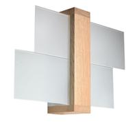 Applique Murale FENIKS E27 LED Lampe Murale Moderne Design pour Chambre Salon Escalier Couloir - Bois