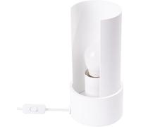 Lampe à poser Acier Blanc E27 1 Flash