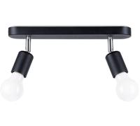 Sollux Lighting Fornes plafonnier 2x60 W noir SL.1121