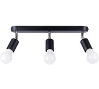 Sollux Lighting Fornes plafonnier 3x60 W noir SL.1122