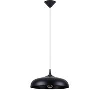 Suspension Acier Noir E27 1 Gina