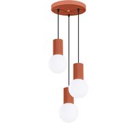 Sollux Lighting Halo lampe suspendue 3x8 W blanc-rouge SL.1730