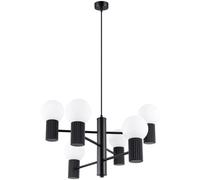 Sollux Lighting Halo lampe suspendue 6x8 W noir SL.1830