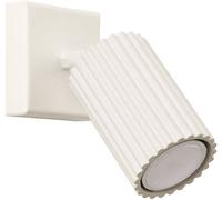 SOLLUX lighting Applique Murale - Lampe Murale Intérieure - en Aluminium - 1 Abat-jour - 8 x 16 x 16 cm - Karbon Beige