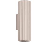 Sollux Lighting - Applique murale Karbon SL.1760 Up/Down indirecte aluminium taupe H20 cm GU10