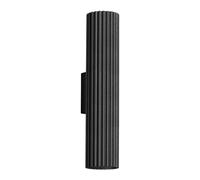 SOLLUX lighting KARBON Lampe Murale Moderne - Luminaire Polyvalent en Aluminium - GU10, Max 10W LED, IP 20 - Ampoule Non Incluse - 2x Source de lumière - 8,5x6,5x30cm, Noir