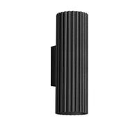 SOLLUX lighting KARBON Lampe Murale Moderne - Luminaire Polyvalent en Aluminium - GU10, Max 10W LED, IP 20 - Ampoule Non Incluse - 2x Source de lumière - 8,5x6,5x20cm, Noir