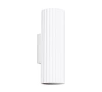 SOLLUX lighting KARBON Lampe Murale Moderne - Luminaire Polyvalent en Aluminium - GU10, Max 10W LED, IP 20 - Ampoule Non Incluse - 2x Source de lumière - 8,5x6,5x20cm, Blanc