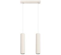 Suspension Aluminium Beige GU10 2 Karbon