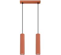 Sollux Lighting Karbon lampe suspendue 2x10 W rouge SL.1631