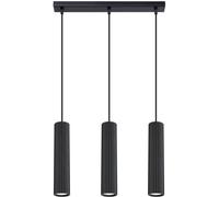 Sollux Lighting Suspension Karbon Line Aluminium noir GU10 3