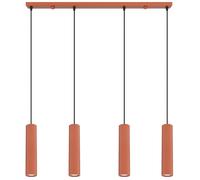 Sollux Lighting Karbon lampe suspendue 4x10 W rouge SL.2006