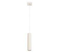 SOLLUX lighting KARBON Moderne Lampe à suspension - Luminaire Polyvalent en Aluminium - GU10, Max 10W LED, IP 20 - Ampoule Non Incluse - 1x Source de lumière - 8x8x118cm, Beige