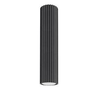 SOLLUX lighting KARBON Moderne Lampe de plafond - Luminaire Polyvalent en Aluminium - GU10, Max 10W LED, IP 20 - Ampoule Non Incluse - 1x Source de lumière - 6,5x6,5x30cm, Noir