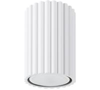 SOLLUX lighting Plafonnier LED - Spot de Plafond - en Aluminium - 1 Spot - 6,5 x 6,5 x 10 cm - Karbon Blanc