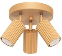 Spot de Plafond 3-flammig Petit Ø 19,5 CM Rond GU10 Aluminium en Or Plafonnier
