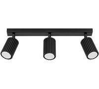 Sollux Lighting Plafonnier Karbon SL.1581 3x10 W LED aluminium 3 spots noir dimmable